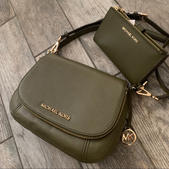 mk olive green bag